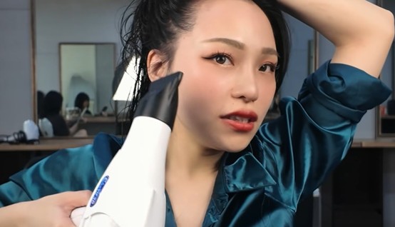 (先吹頭皮)